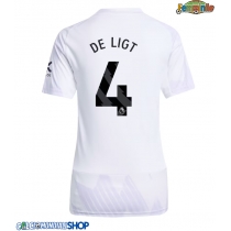 Maglie da calcio Manchester United Matthijs de Ligt #4 Seconda Maglia Femminile 2025-26 Manica Corta